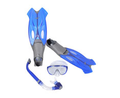 Speedo pack glide mask snorkel + fin set